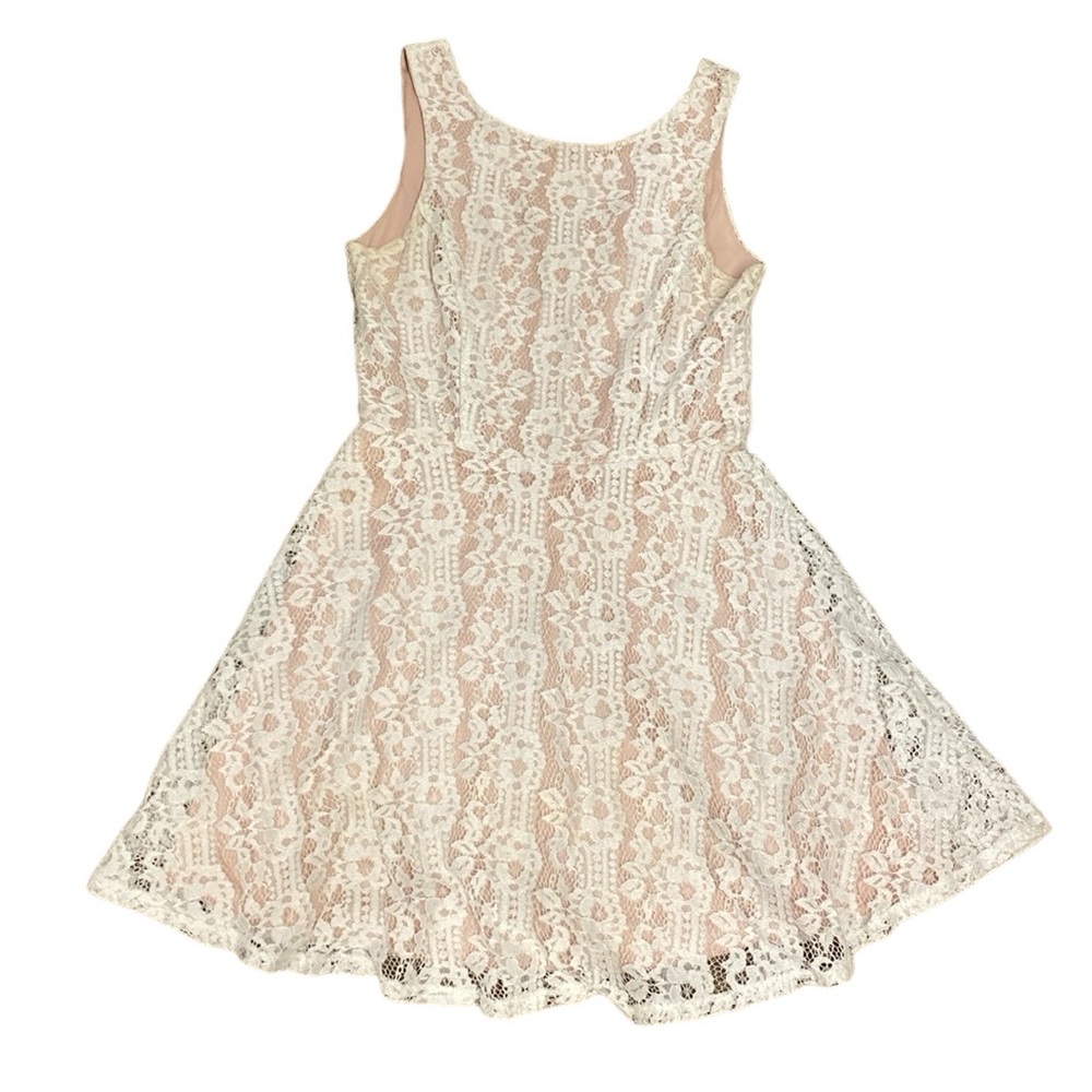 White Lace Mini Dress Summer White Bridal Flattering
